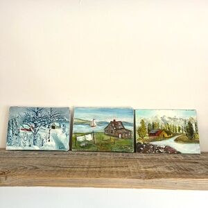 Set of Three MINI Landscape Paintings